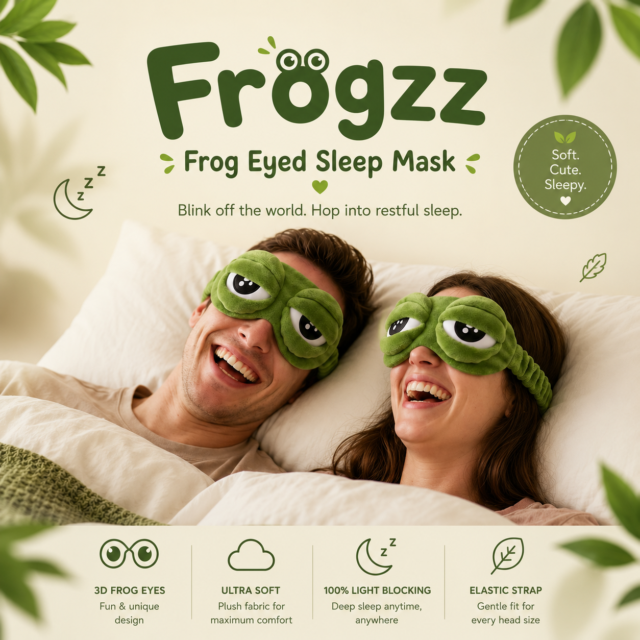 FrogZzz - Frog Eyed Sleep Mask