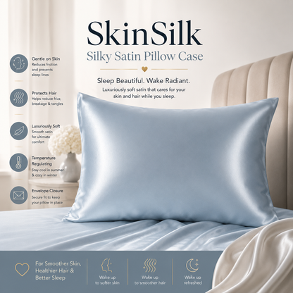 SkinSilk - Silky Satin Pillow Case