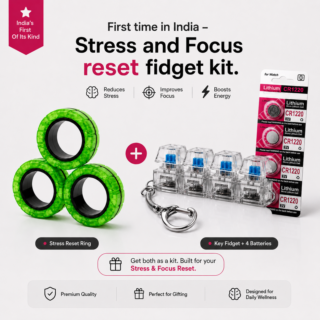 CalmMind™ - The Stress & Focus Fidget Kit